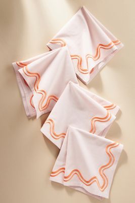 Madeline Embroidered Napkins, Set of 4