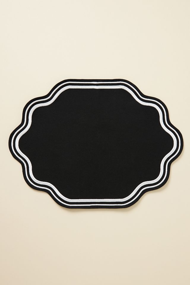 Madeline Embroidered Cotton Placemat #1