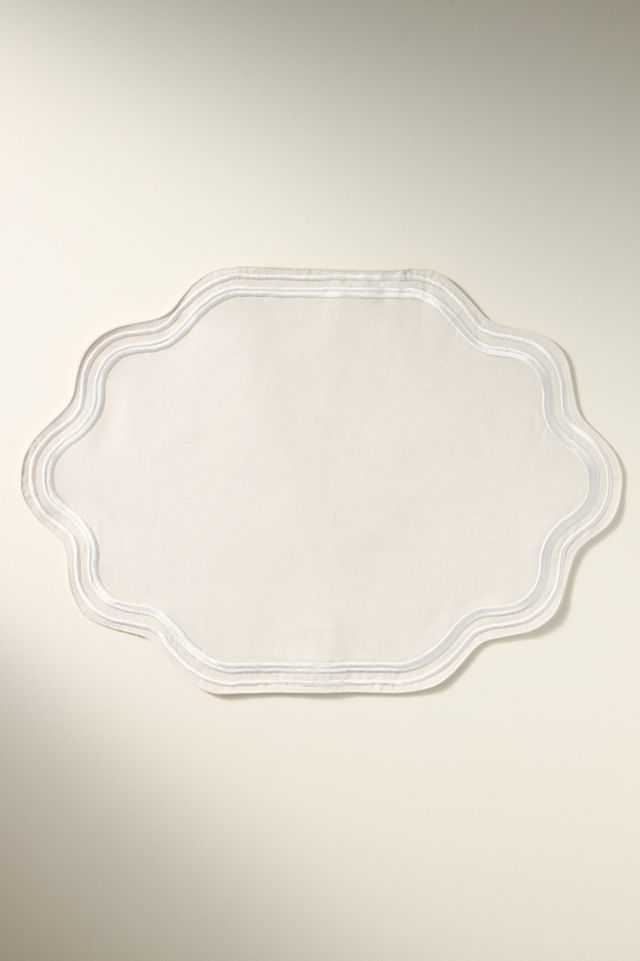 Madeline Embroidered Cotton Placemat #2