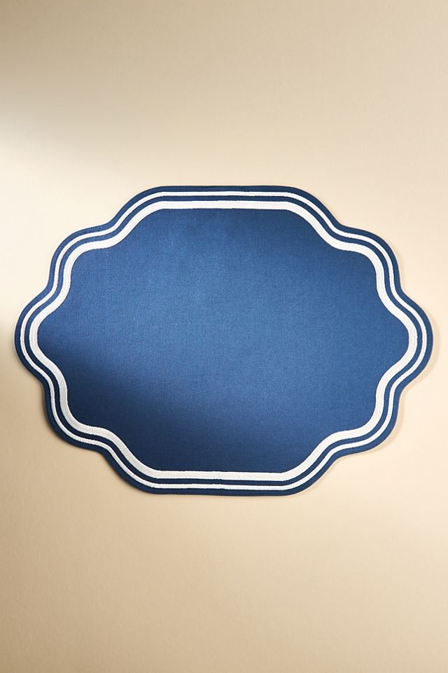 Madeline Embroidered Cotton Placemat #1