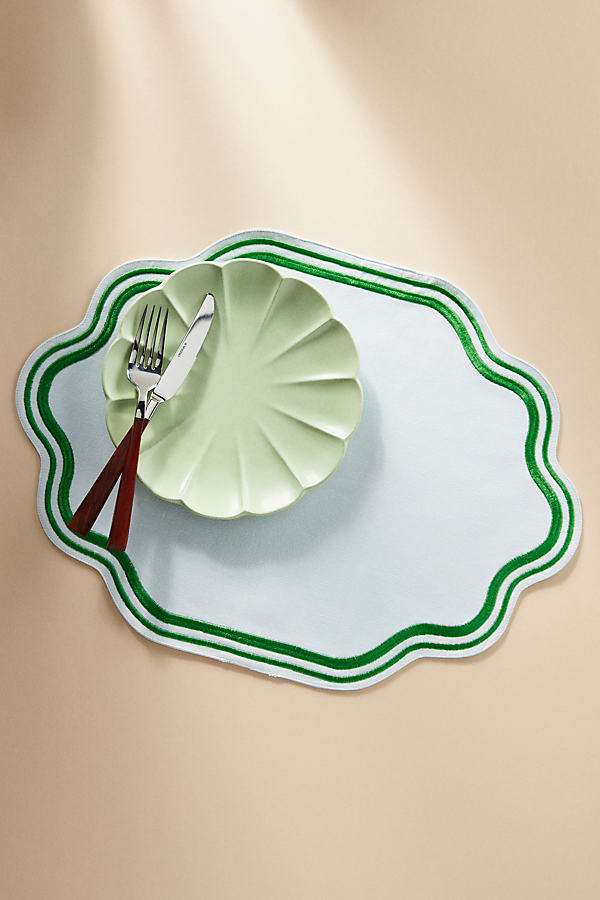 Anthropologie Madeline Placemat In Green