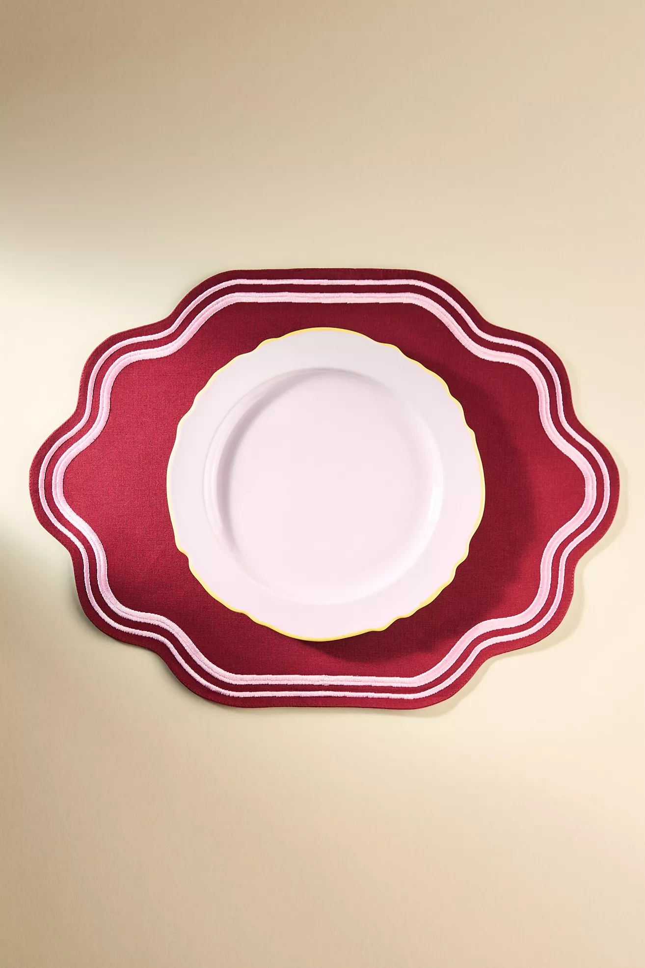 Madeline Embroidered Cotton Placemat - thumbnail 7