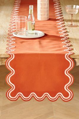 Madeline Embroidered Table Runner
