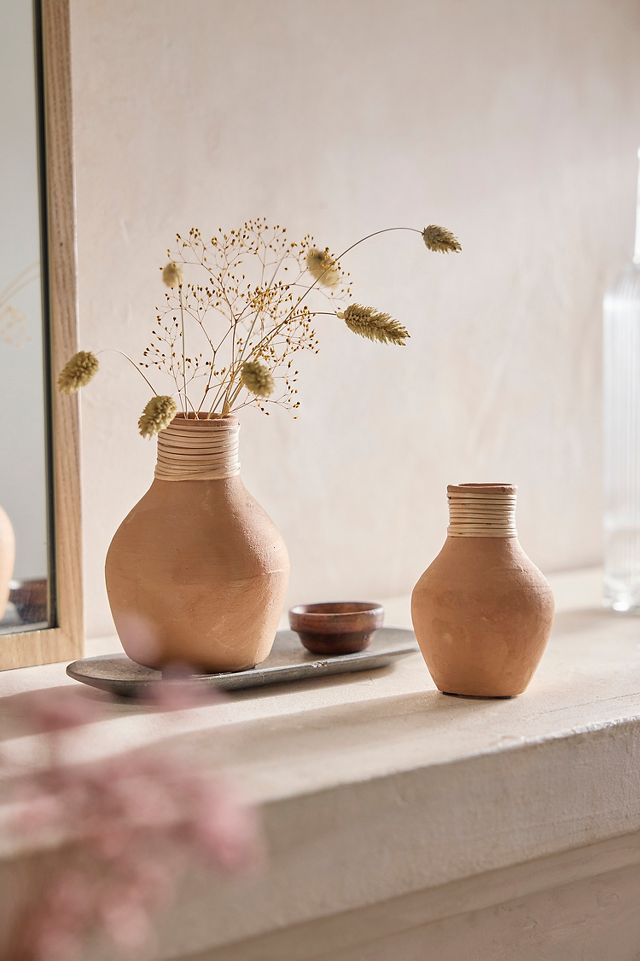 Terracotta + Bamboo Bud Vase | Terrain