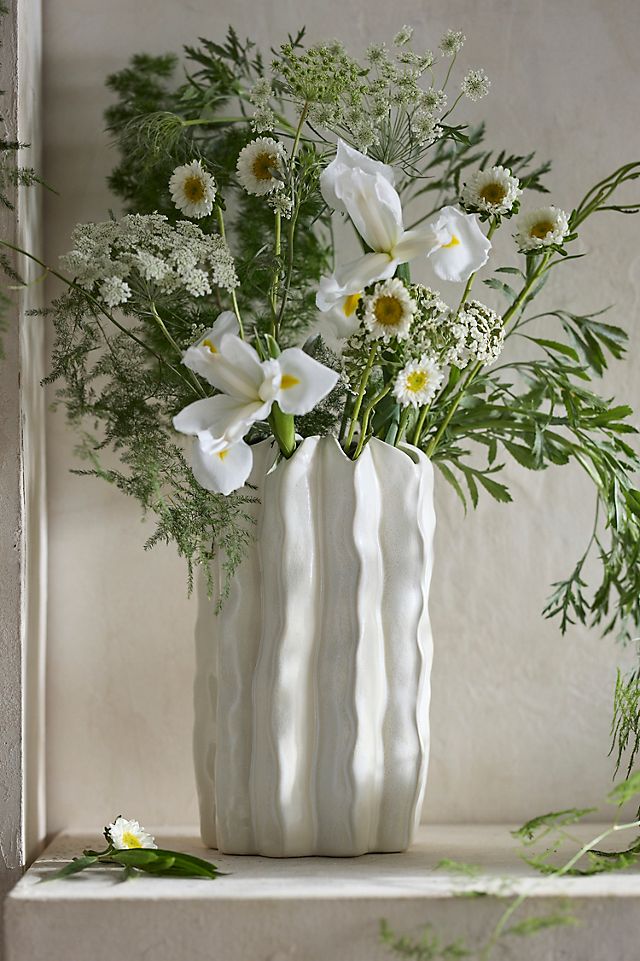Ceramic Flower Frog Vase