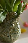 Cabbage Leaf Ceramic Vase #1
