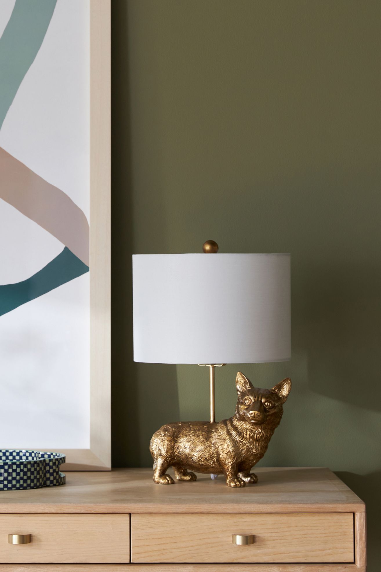 The Icon Table Lamp: Dog Edition - Corgi, One Size