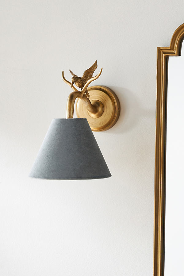 Anthropologie Hummingbird Sconce In Gold