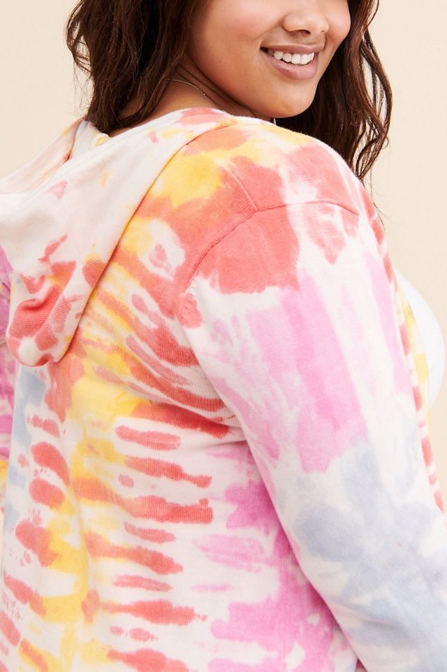 Electric Yoga Emira Hooded Tie-Dye Cardigan #2