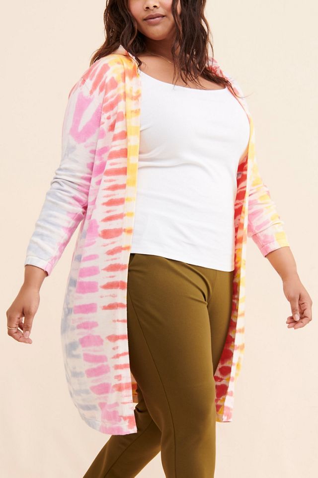 Electric Yoga Emira Hooded Tie-Dye Cardigan #3