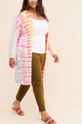 Electric Yoga Emira Hooded Tie-Dye Cardigan