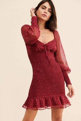 The East Order Tie Front Mini Dress | Anthropologie