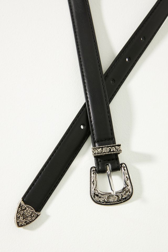 True Western Faux-Leather Belt #2