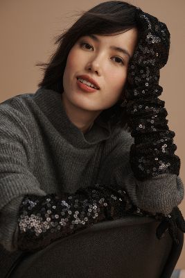 Audrey Adele Sequin Gloves  Anthropologie Korea - Women's Clothing,  Accessories & Home