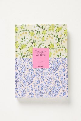 Papier X Anthropologie Hardcover Lined Journal In Multi