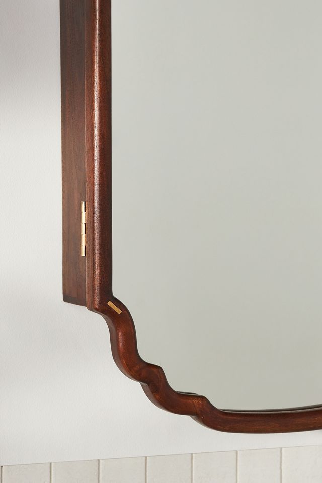 Alia Acacia Wood Mirrored Medicine Cabinet | Stylish Storage
