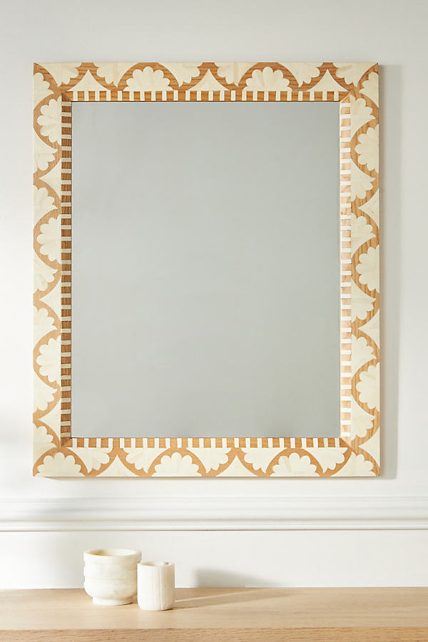 Fan Inlay Wall Mirror