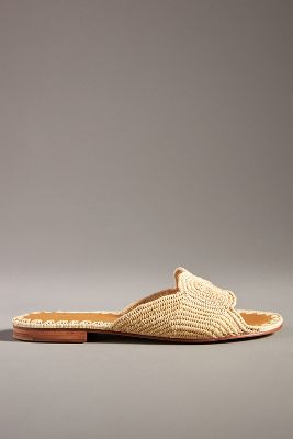 Shop Carrie Forbes Naima Slide Sandals In Beige