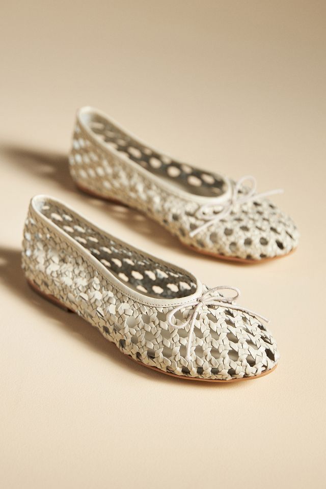 Pilcro Woven Ballet Flats | Anthropologie