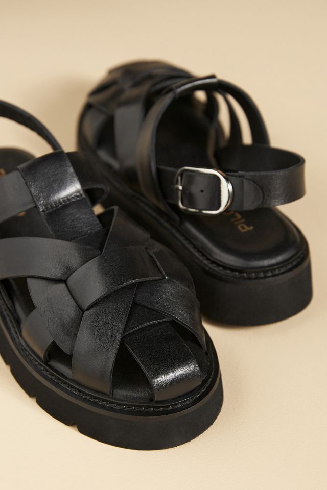 Pilcro Flatform Leather Fisherman Sandals #3