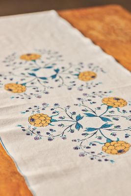 Turkuaz Kitchen Posy Table Runner | Anthropologie