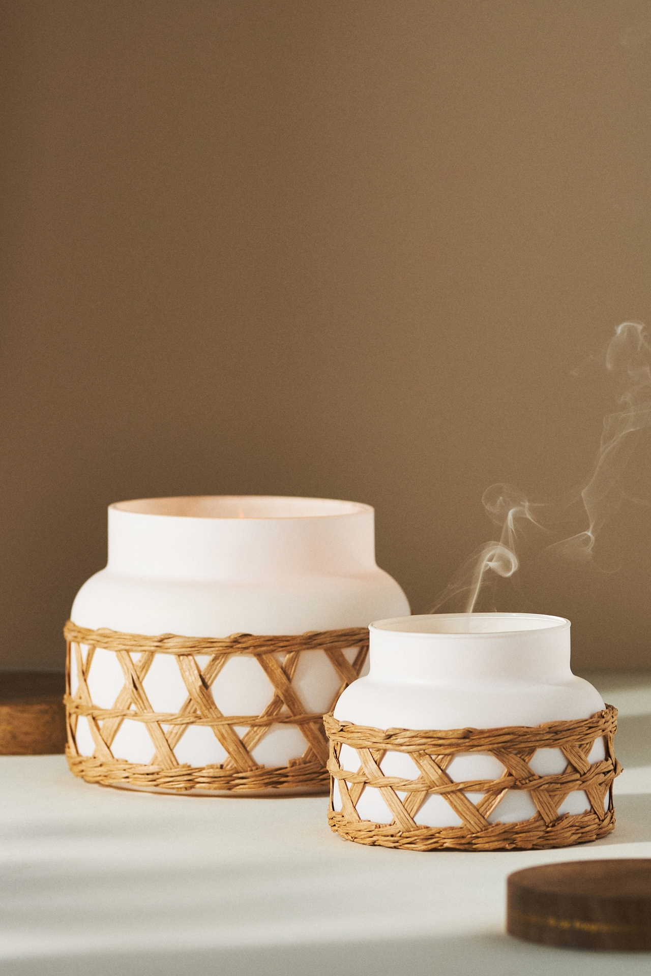 Capri Blue Rattan Volcano Jar Candle