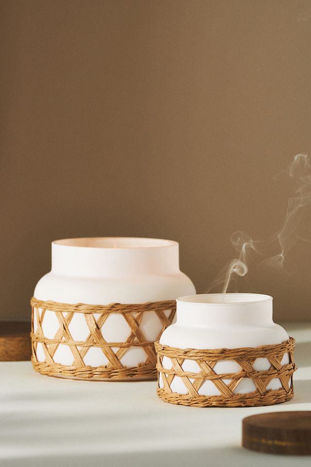 Capri Blue Rattan Volcano Jar Candle #2