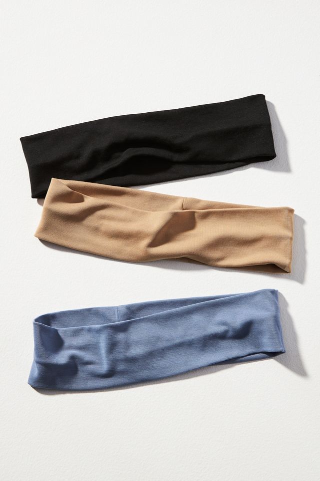 Solid Stretch Headbands, Set of 3 #1