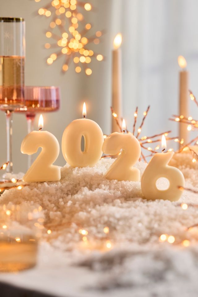 Hand-Dipped Number Candle