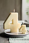 Hand-Dipped Number Candle, 4