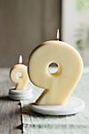 Hand-Dipped Number Candle, 9