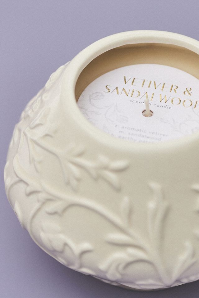 Brynn Fresh Vetiver Sandalwood Ceramic Candle #3