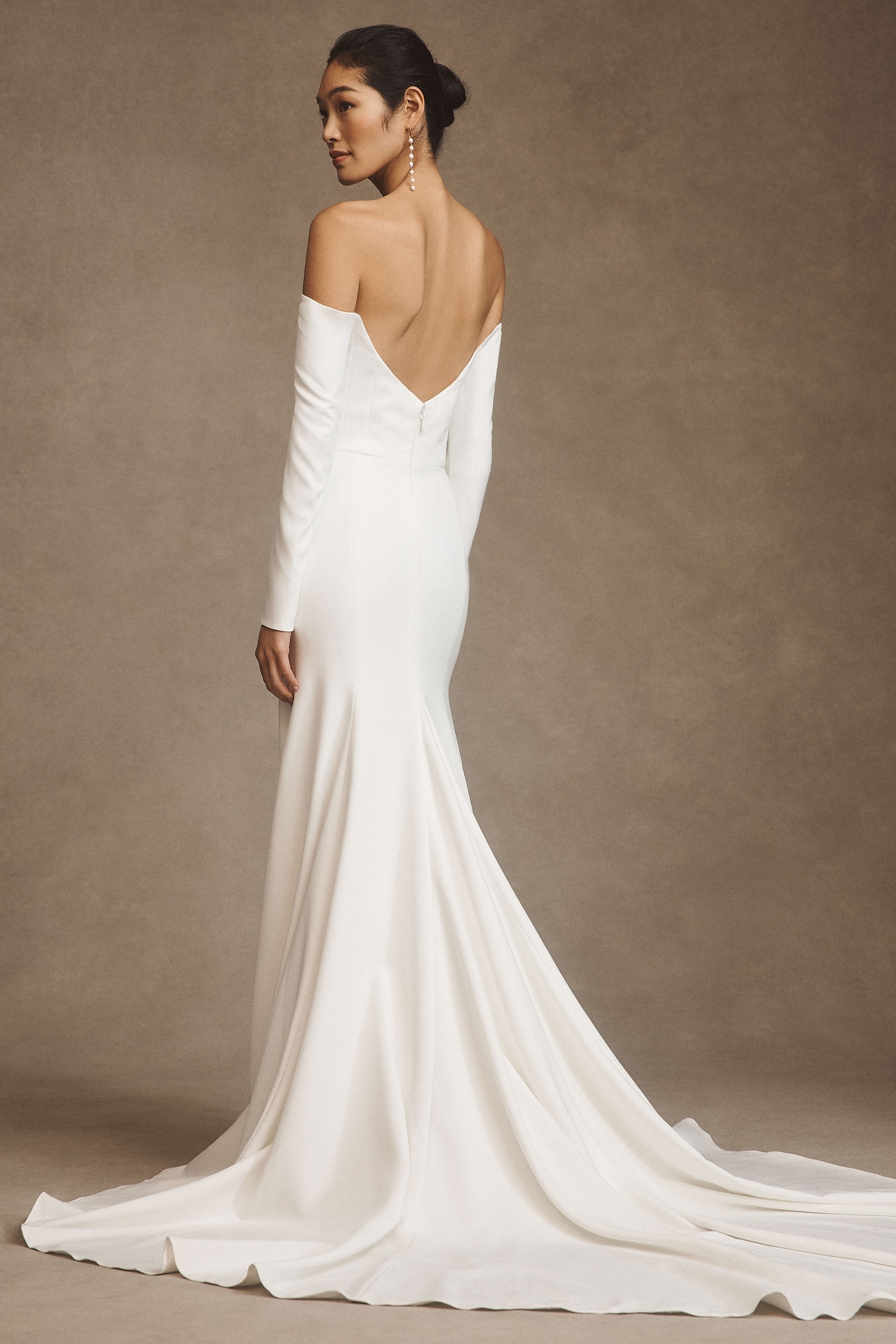 Willowby by Watters Nala Scoop-Neck Long-Sleeve Wedding Gown