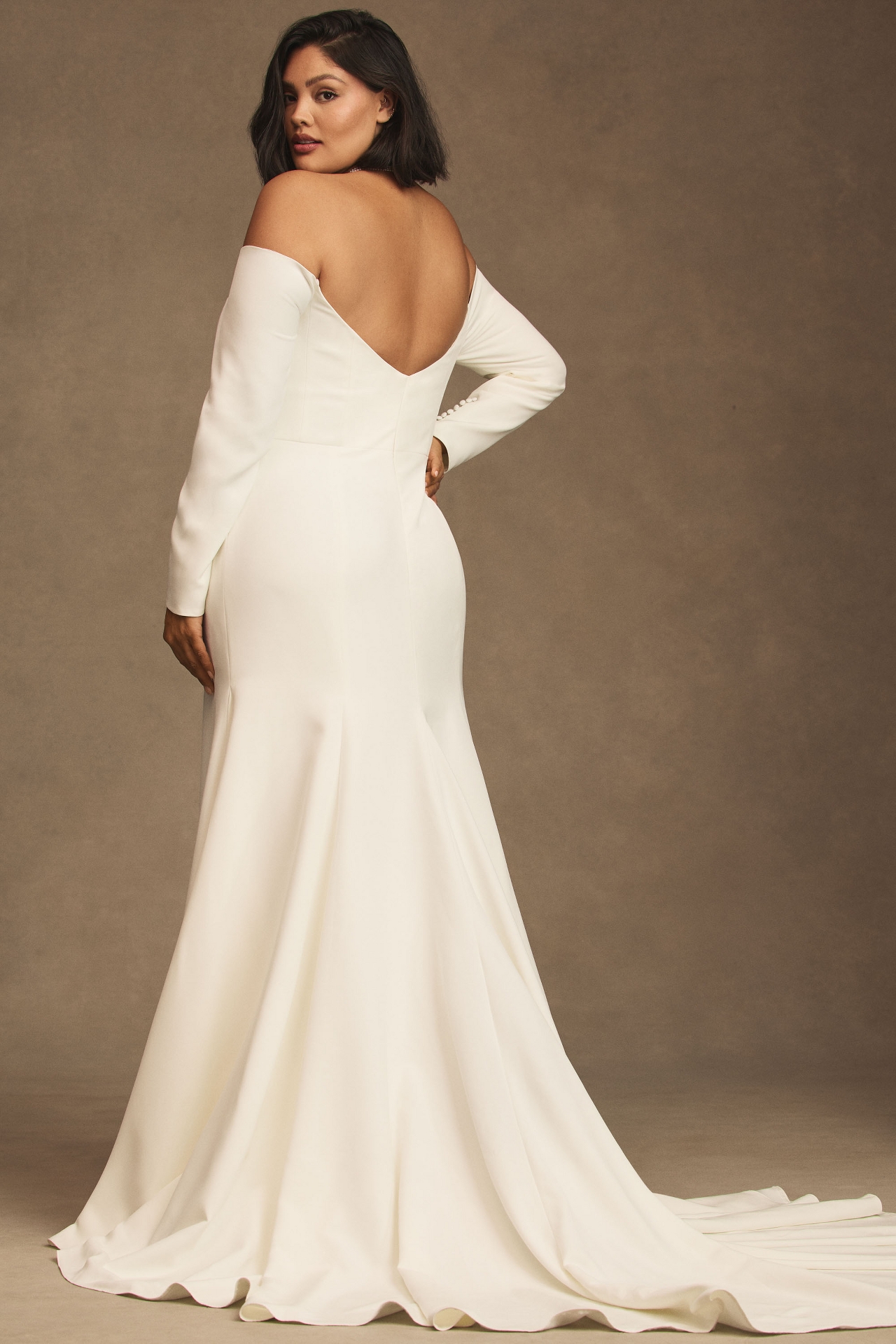 Willowby by Watters Nala Scoop-Neck Long-Sleeve Wedding Gown