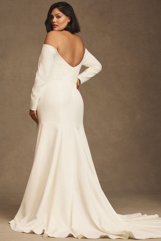 Willowby by Watters Nala Scoop-Neck Long-Sleeve Wedding Gown #5