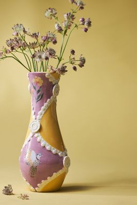 Anthropologie Pitta Vase In Purple