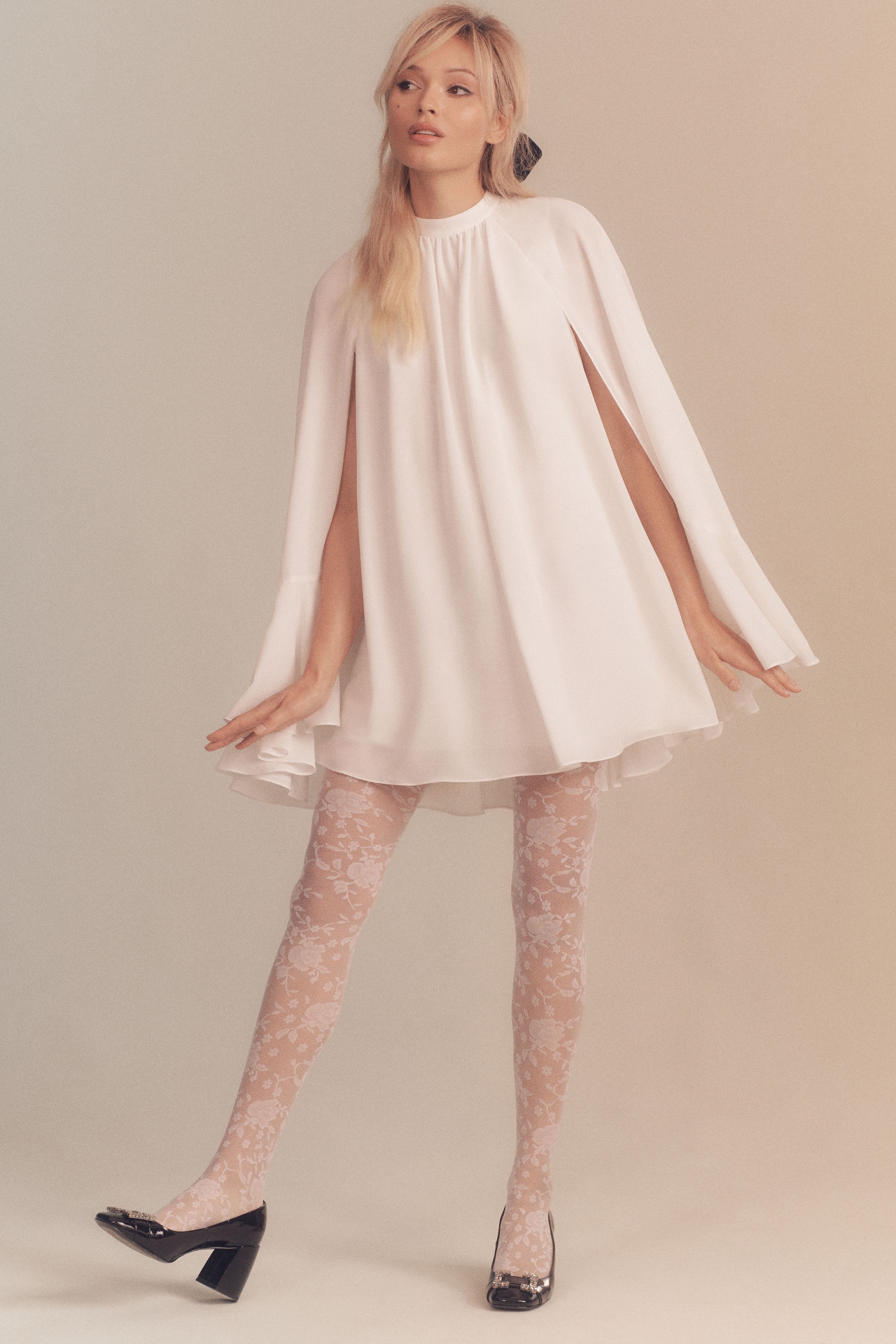 Amanda Uprichard Sancerre Mini Cape Dress | The Summit