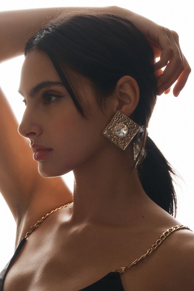 The Restored Vintage Collection: Square Post Earrings #2