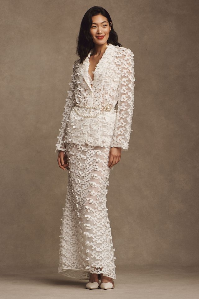 Cynthia Rowley Sheer Lace Blazer #1