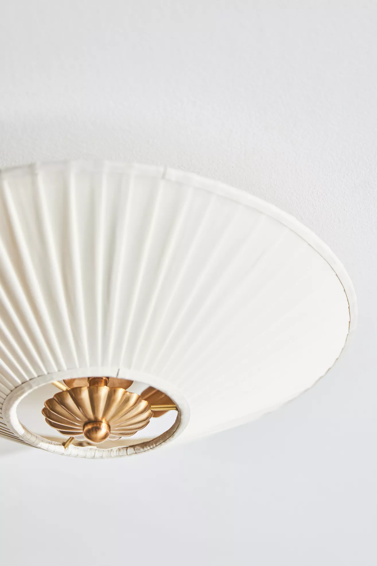 Stefanie Pleated Silk Flush Mount - thumbnail 3