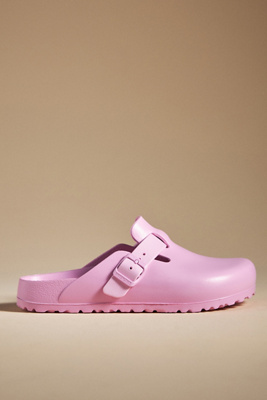 Birkenstock Women's Boston Slip On Buckled Clog Flats In Pink