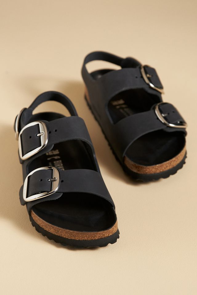 Birkenstock Milano Big Buckle Oiled Leather Sandals #1