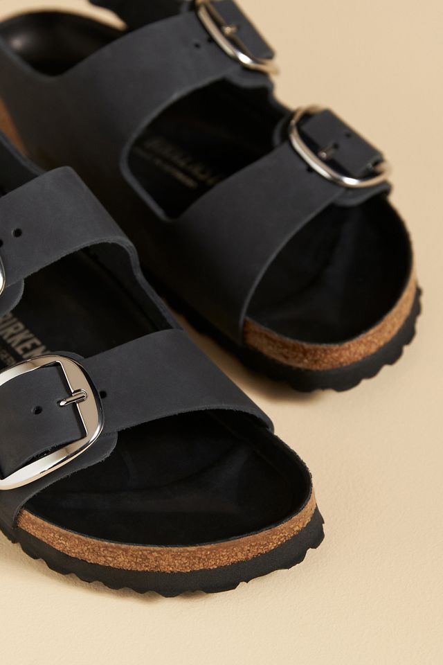 Birkenstock Milano Big Buckle Oiled Leather Sandals #2