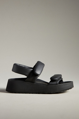 Birkenstock Sandals Open Toe Textured Sole In Black