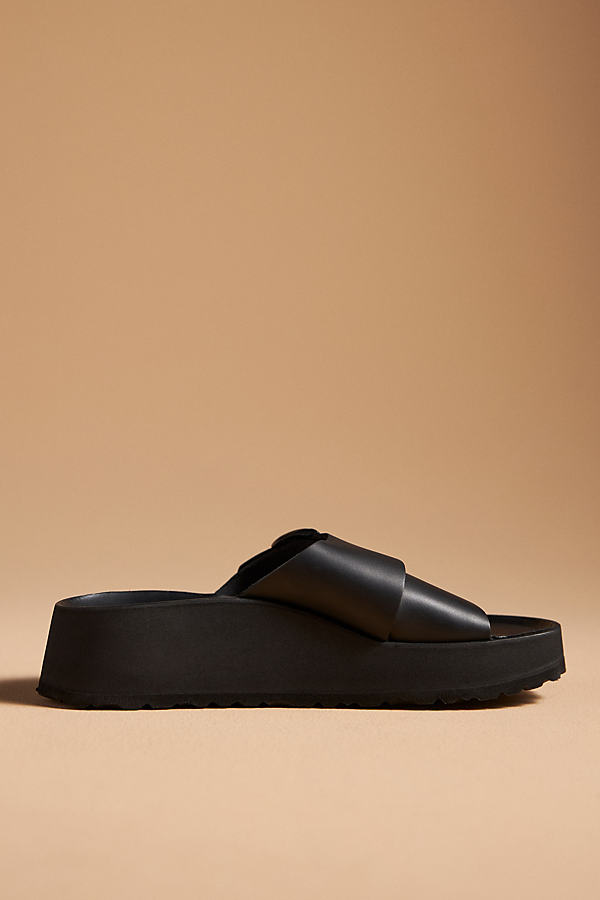 Shop Birkenstock Almina Exquisite Platform Sandals In Black