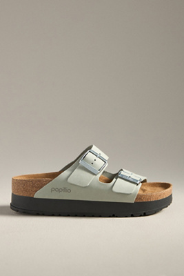 Birkenstock Papillio By  Arizona Flex Platform Sandal In Grey