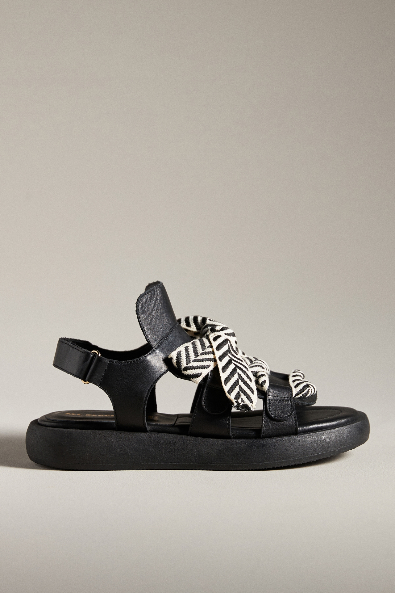 All Black Bowlace Sandals