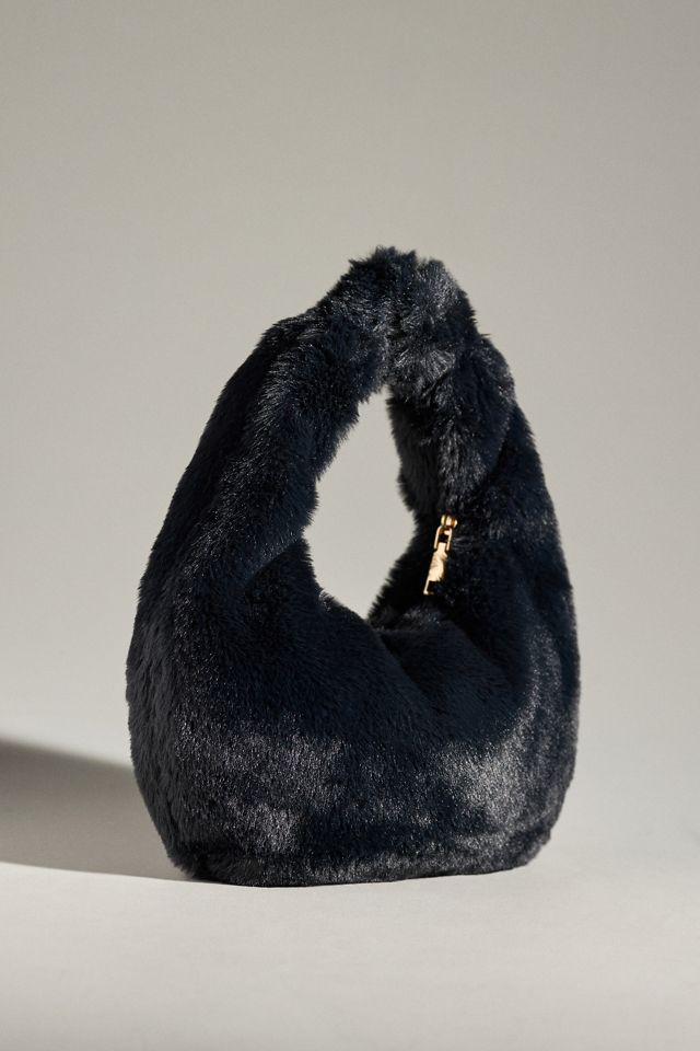 By Anthropologie Mini Faux Fur Hobo Bag #1