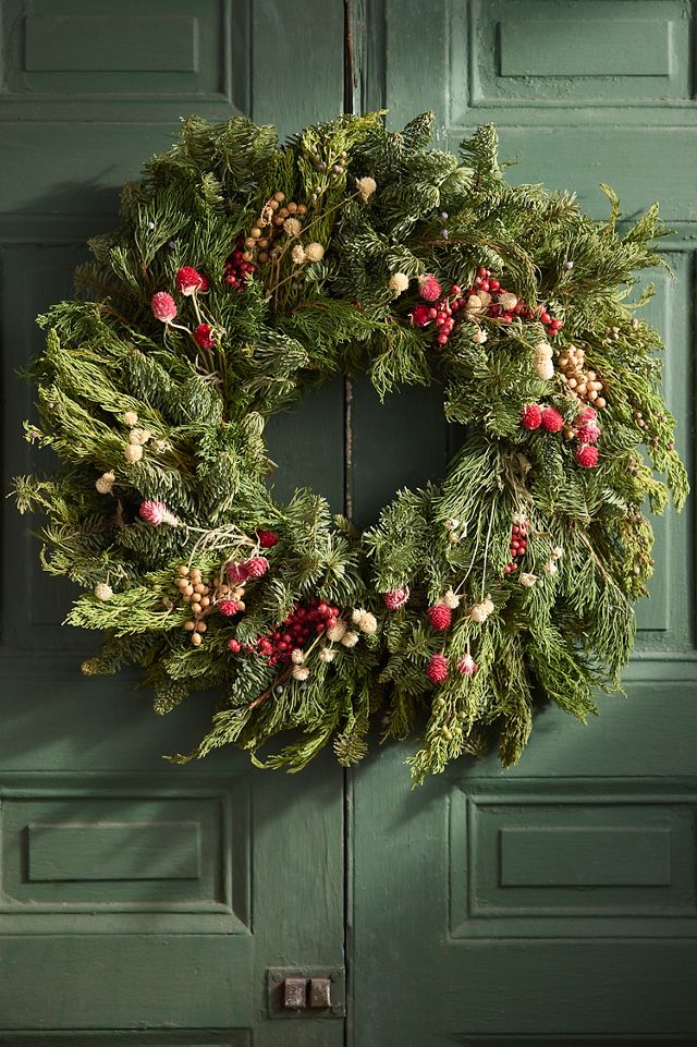 Fresh Greens + Berries Wreath #2