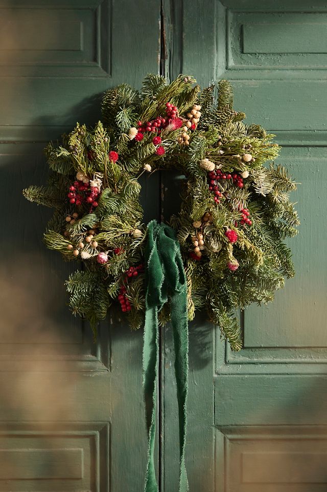 Fresh Greens + Berries Wreath #5